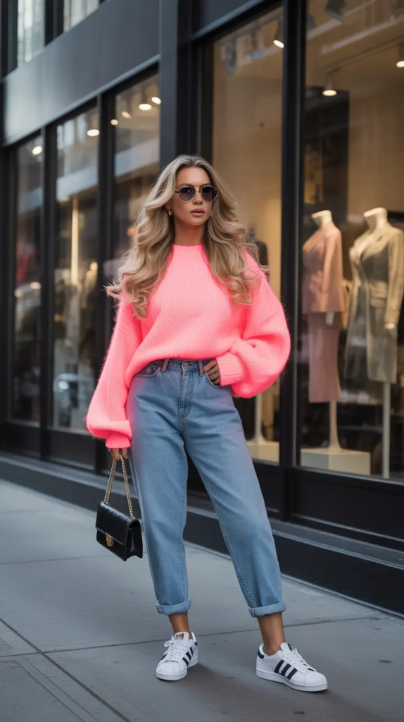 13. Soft Color Meets Casual Confidence