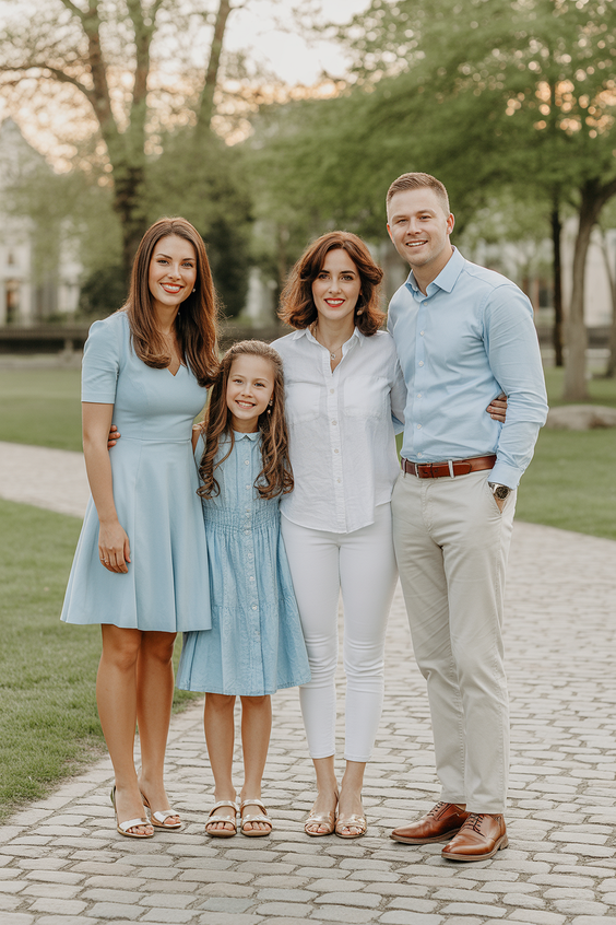 Classic Blue Tones for Timeless Family Style