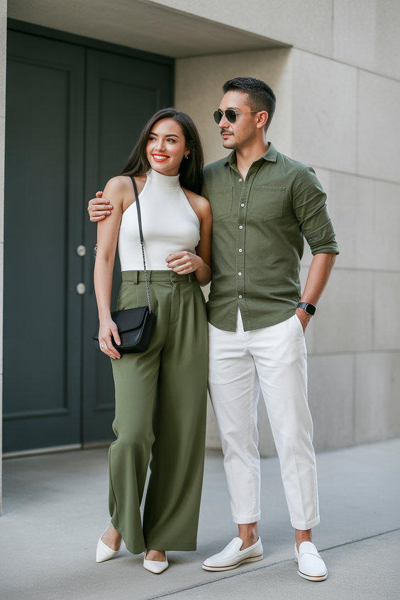 Green and White for Clean Modern Spring Styling