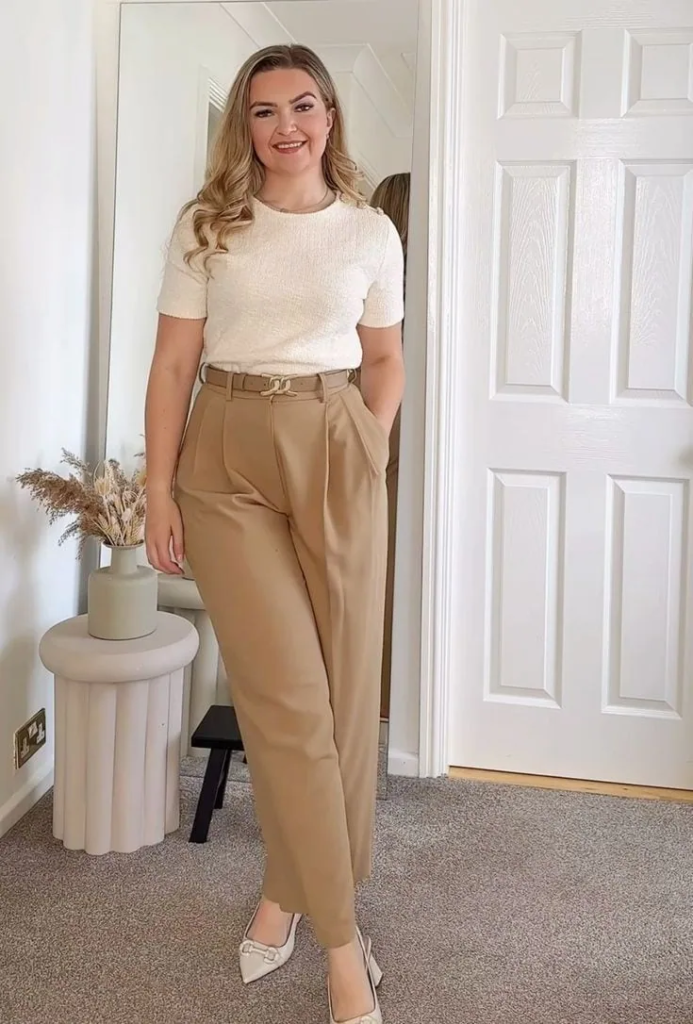 Tailored Trousers With Pleated Details