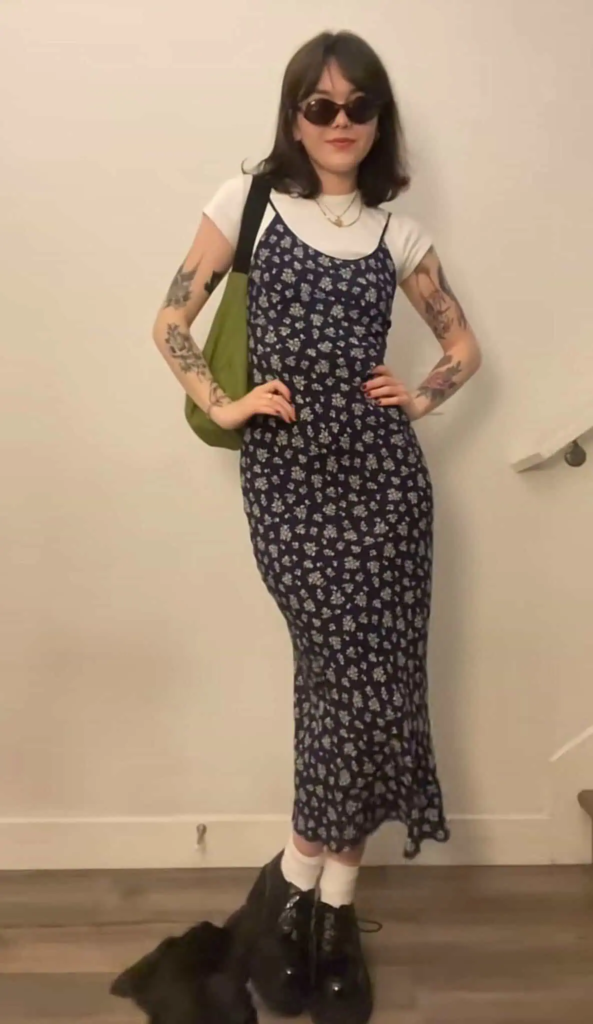 Floral Slip Dress Layered Look