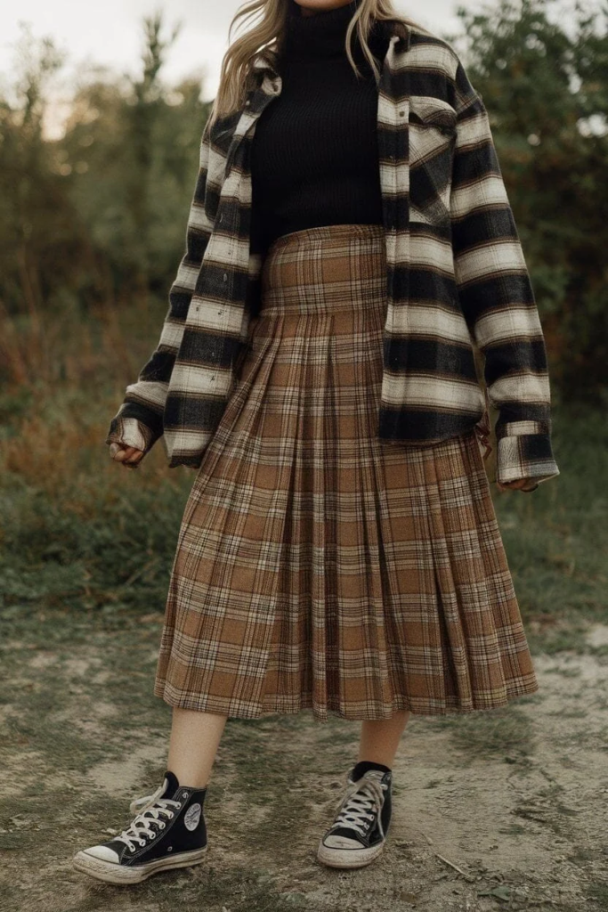 Plaid Perfection With Layered Flannel