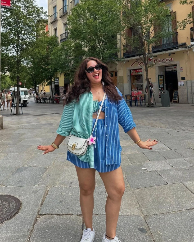 Mixed Pattern Oversized Shirt Styling