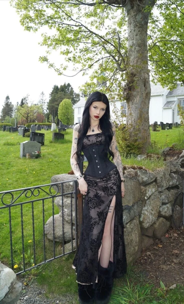 Corset Top With Lace Maxi Skirt