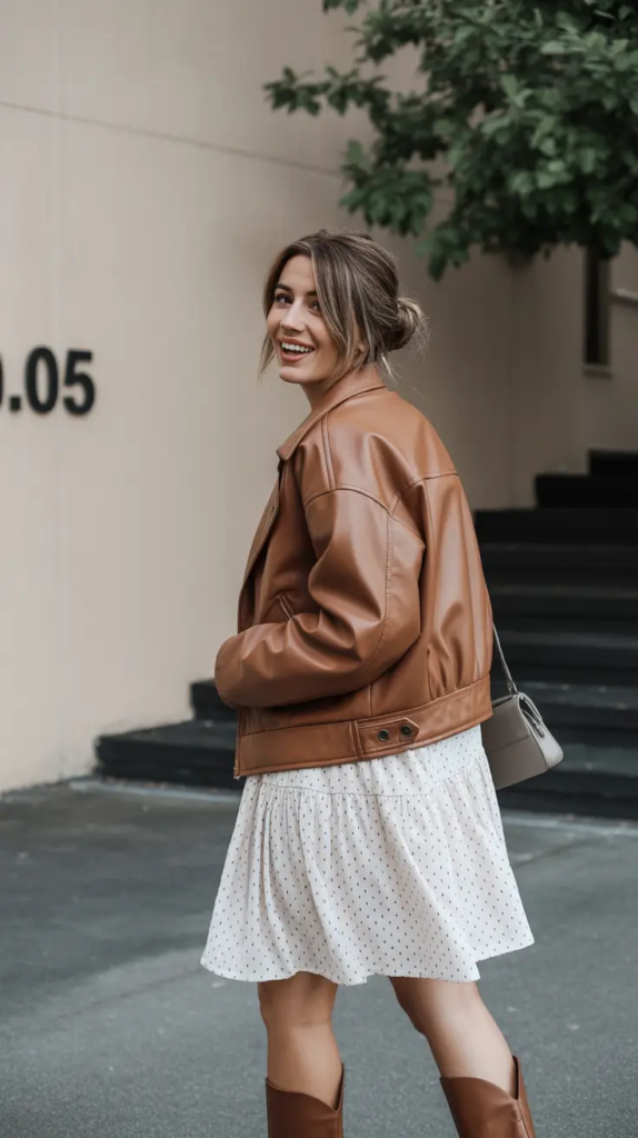 5. Soft Leather for Transitional Days