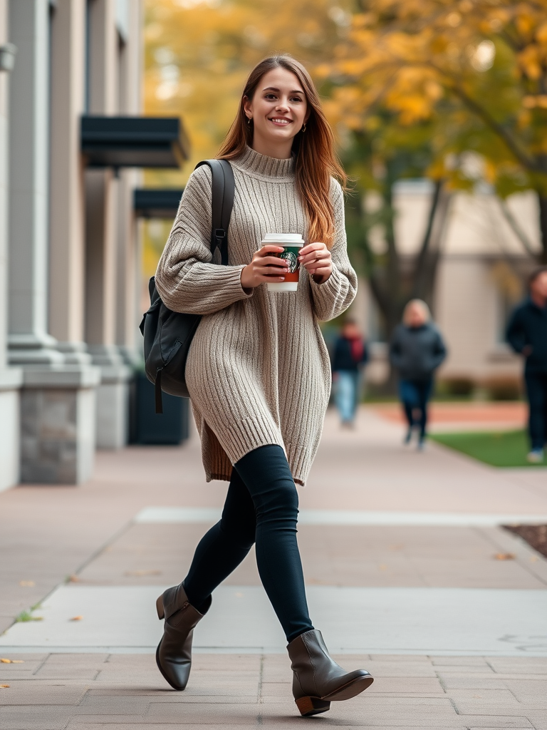 Oversized Sweater And Leggings