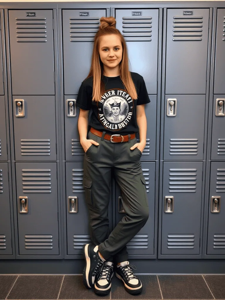 Graphic Tee And Cargo Pants