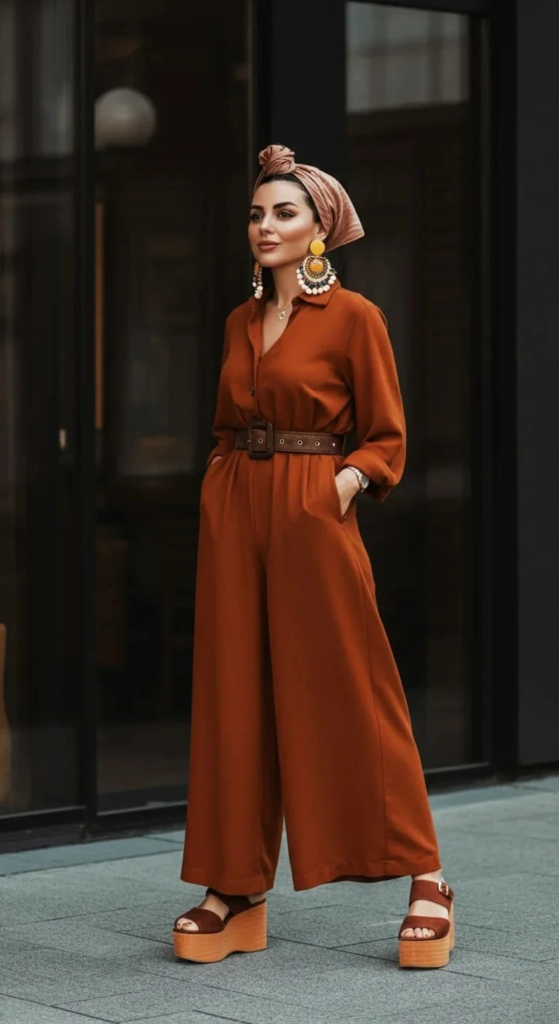 Vintage-Style Jumpsuit Look