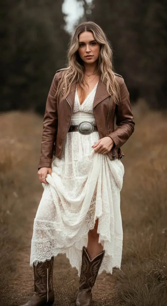 Leather And Lace Ensemble