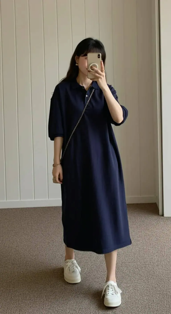 Polo Dress with Canvas Shoes