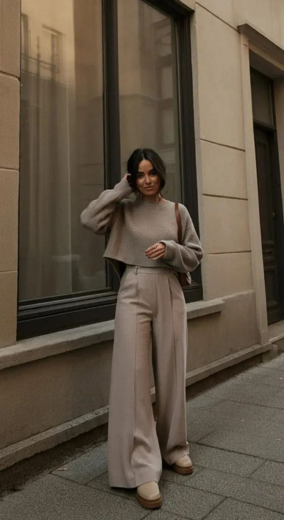 Wide Leg Pants and Boxy Top