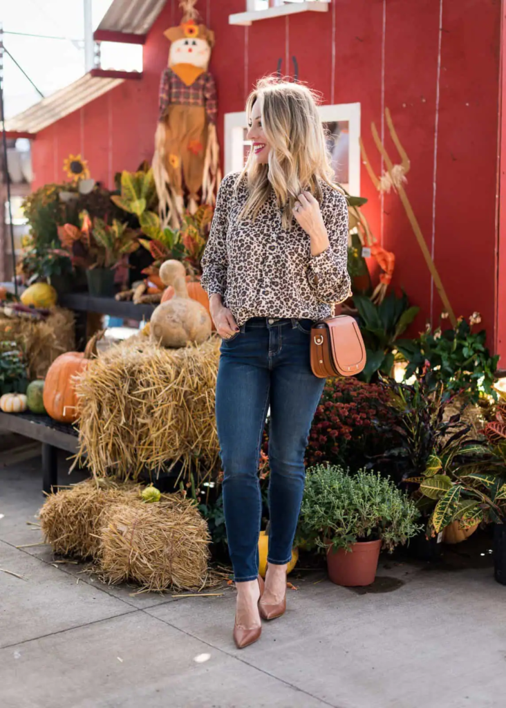 Leopard Print and Denim Delight