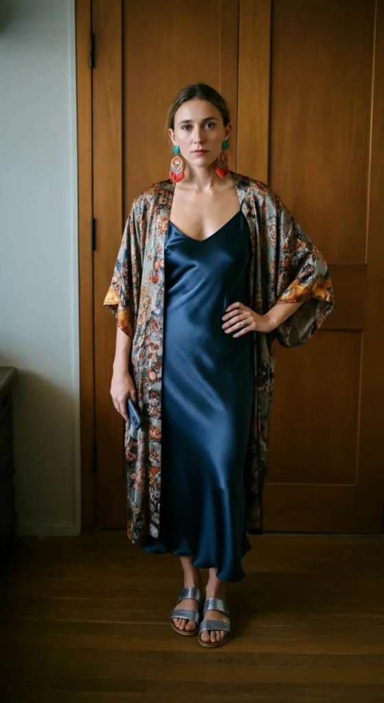 Tiered Chiffon Maxi Dress