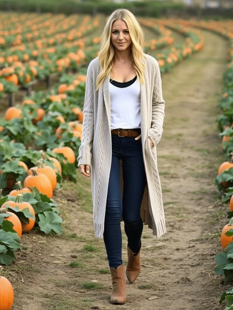 Maxi Cardigan And Bodysuit