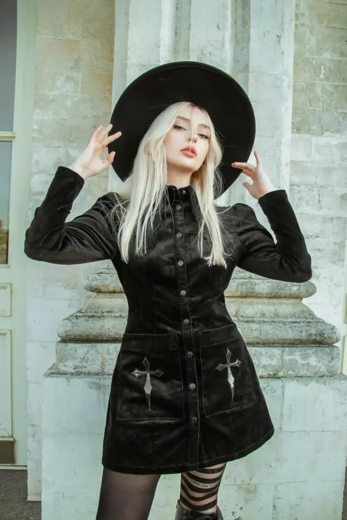 Gothic Glam In Black Velvet
